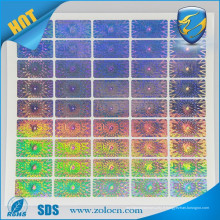 Tamper evidence label / matrice matricielle holographic sticker / custom hologram factory